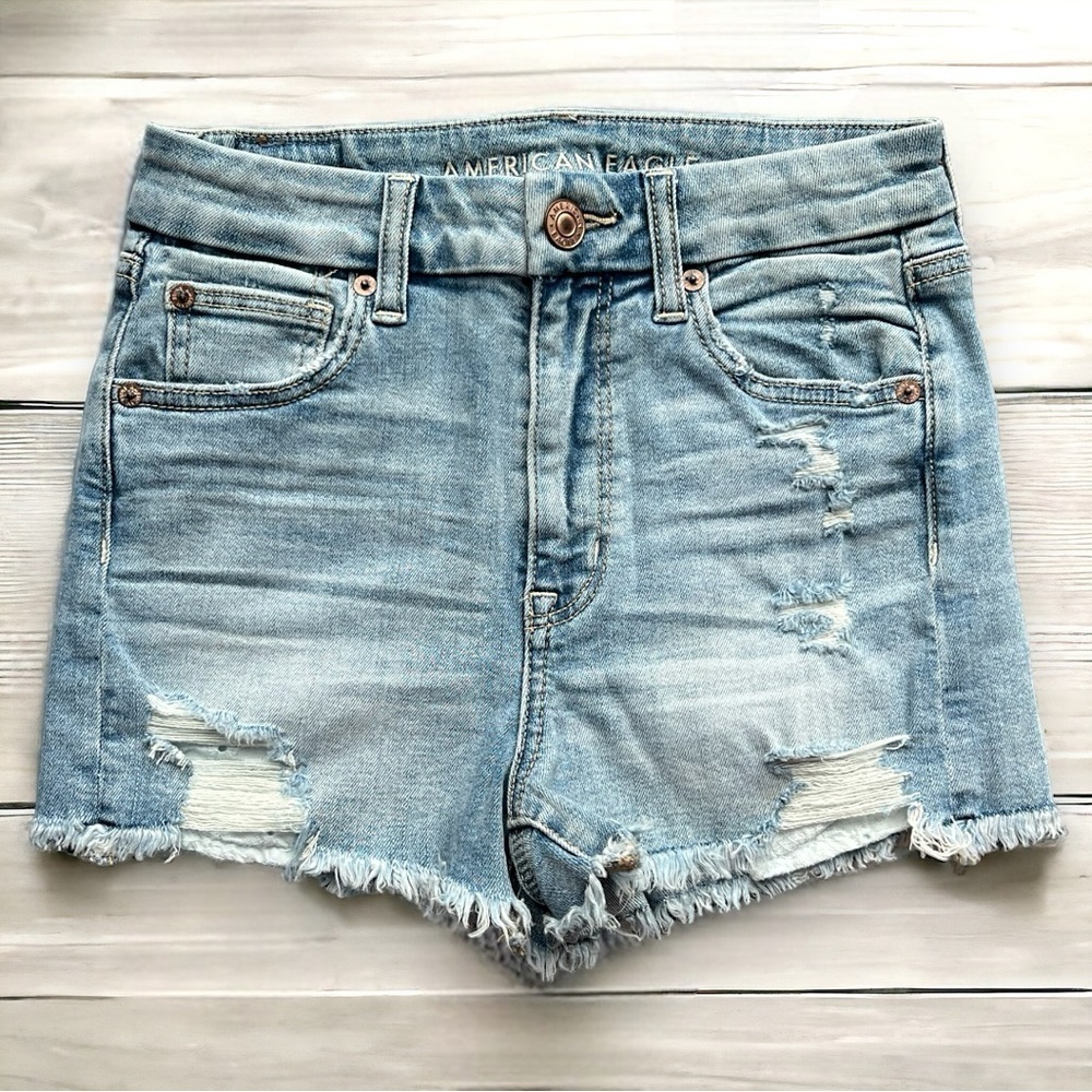 NWOT AE Curvy High-Waisted Short Shorts